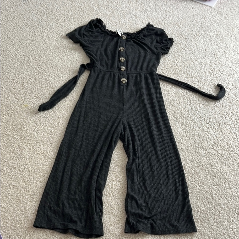 Kids Black One Piece Jumpsuit